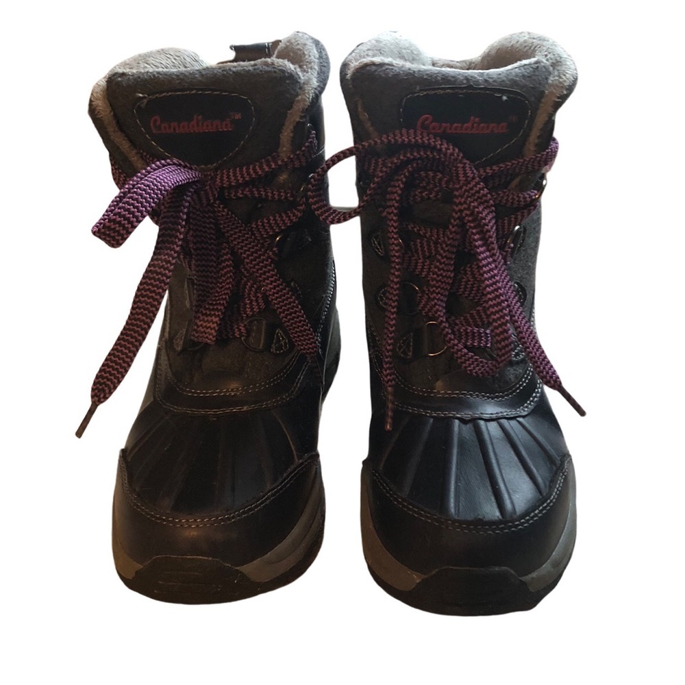 Canadiana Womens 3M Thinsulate -30‎ degrees Winter Lace-up/Lined Boots - size 6 - Picture 4 of 11